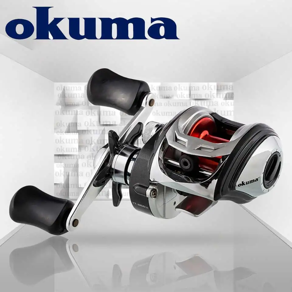 OKUMA Fishing Reel SWALLOW Low Profile Baitcast Reel 9+1BB casting reel  7.6KG Power 205g Corrosion Resistant Graphite Frame