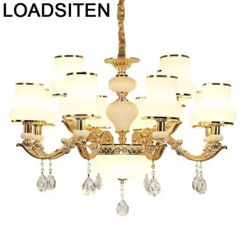 

moderne design crystal touw luminaria lampen modern lampara de techo colgante moderna luminaire suspendu hanging lamp