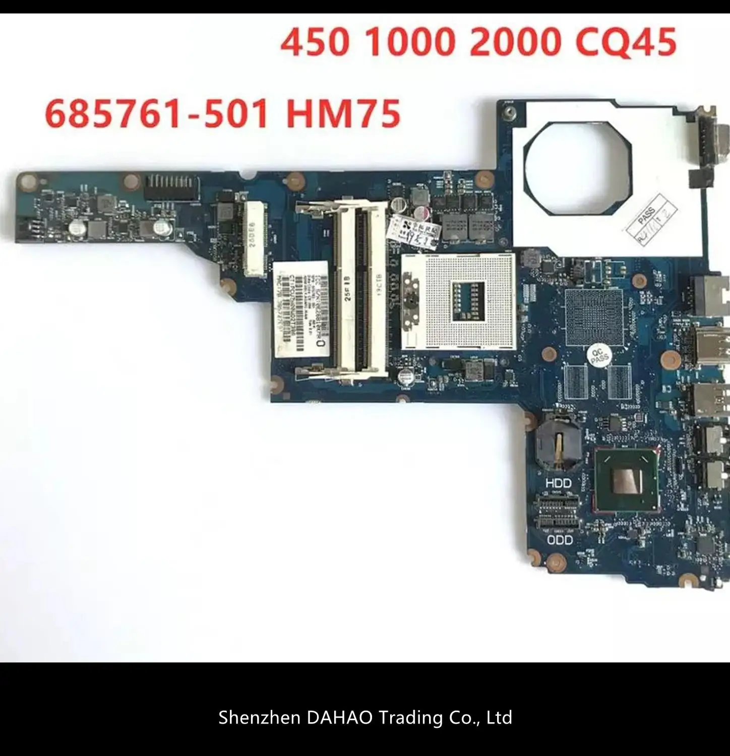 685761 501 для HP 250 240 1000 CQ45 Материнская плата ноутбука 001 601 HM75 Core i5 или i3 процессор 100%