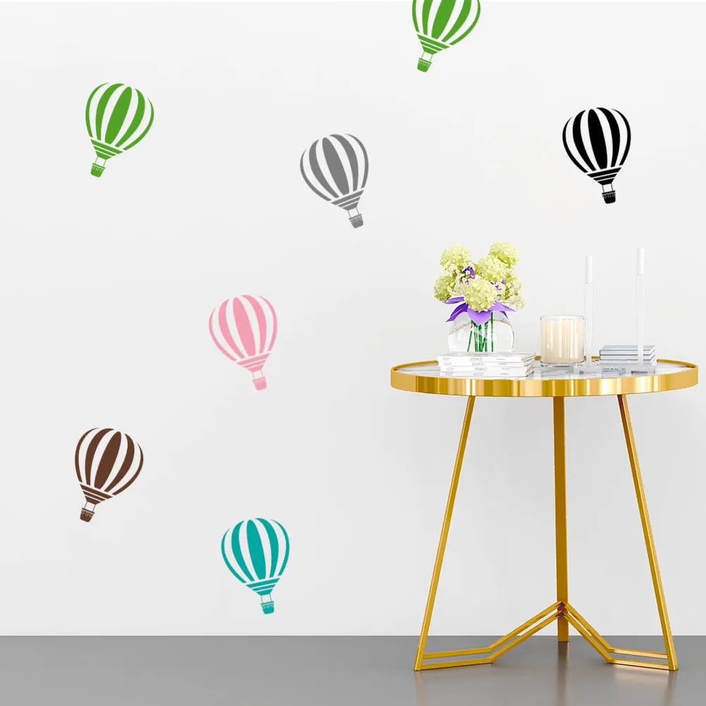 Colorful Hot Air Balloon Cloud Wall Stickers For Kids Rooms Bedroom Home Decor Living Room Wall Decals Mural VA726BN 20*30cm