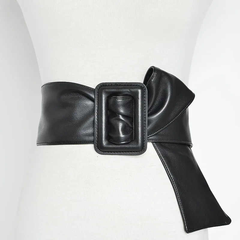 Fashion Pu Leather Wide Belt For Women Designer Waist Strap Luxury Brand Female Skirt Coat Dress Decoration Waistband Girdle