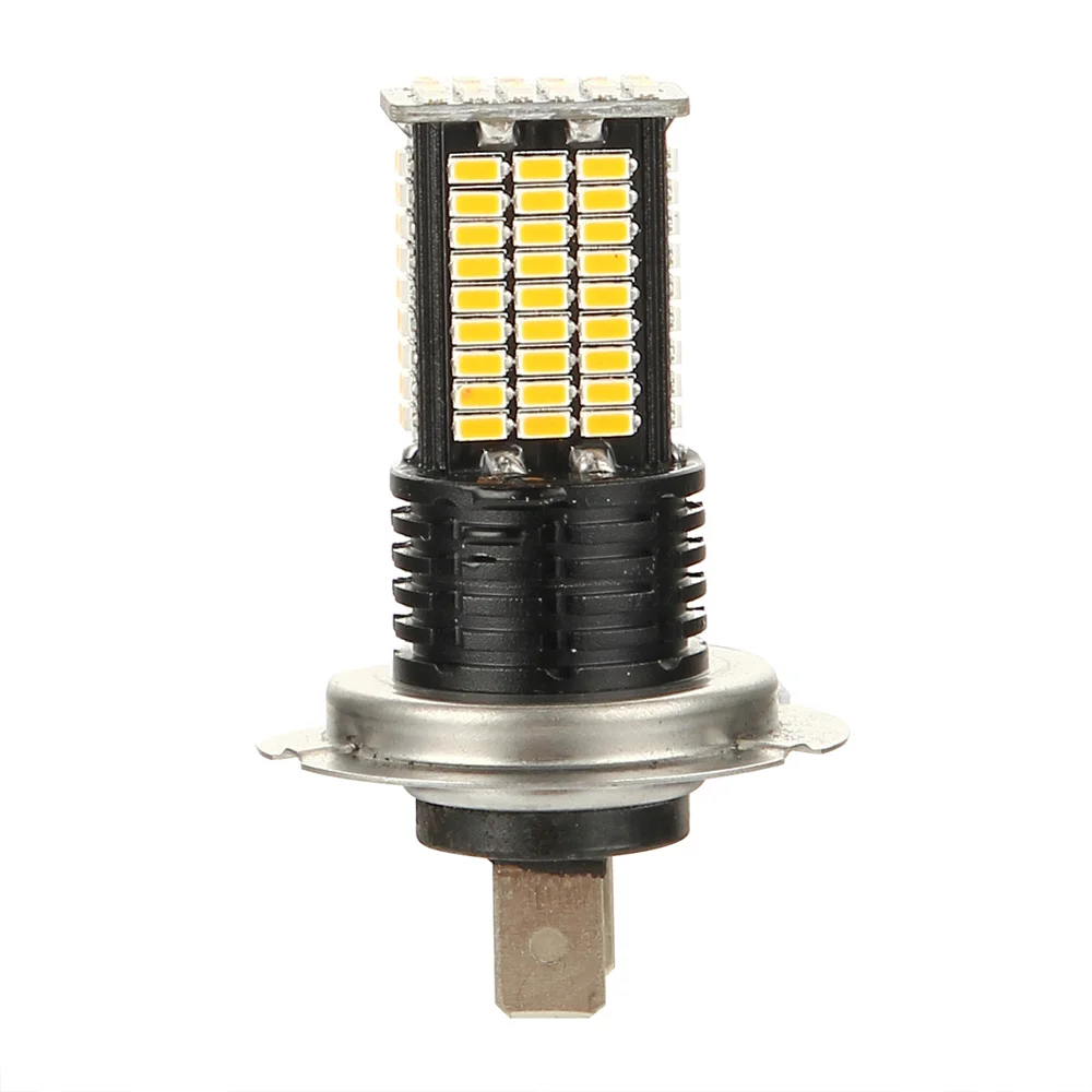 2 шт. H7 светодиодный 3030SMD 3200LM противотуманный светильник, лампы для вождения автомобиля DRL 3000K 12V желтый* Рабочее напряжение: 12 V-24 V