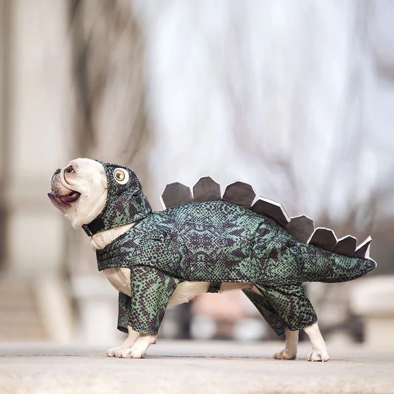 Dinosaur Pet Dog Cosplay Trajes, Roupas Engraçadas,