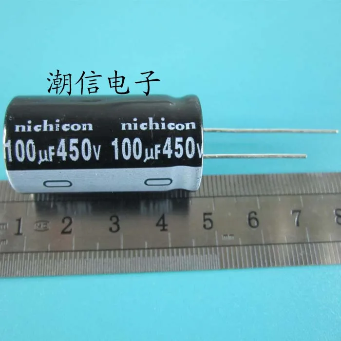 450v100uf 100uf450v электролитический конденсатор с алюминиевой крышкой, 18x35