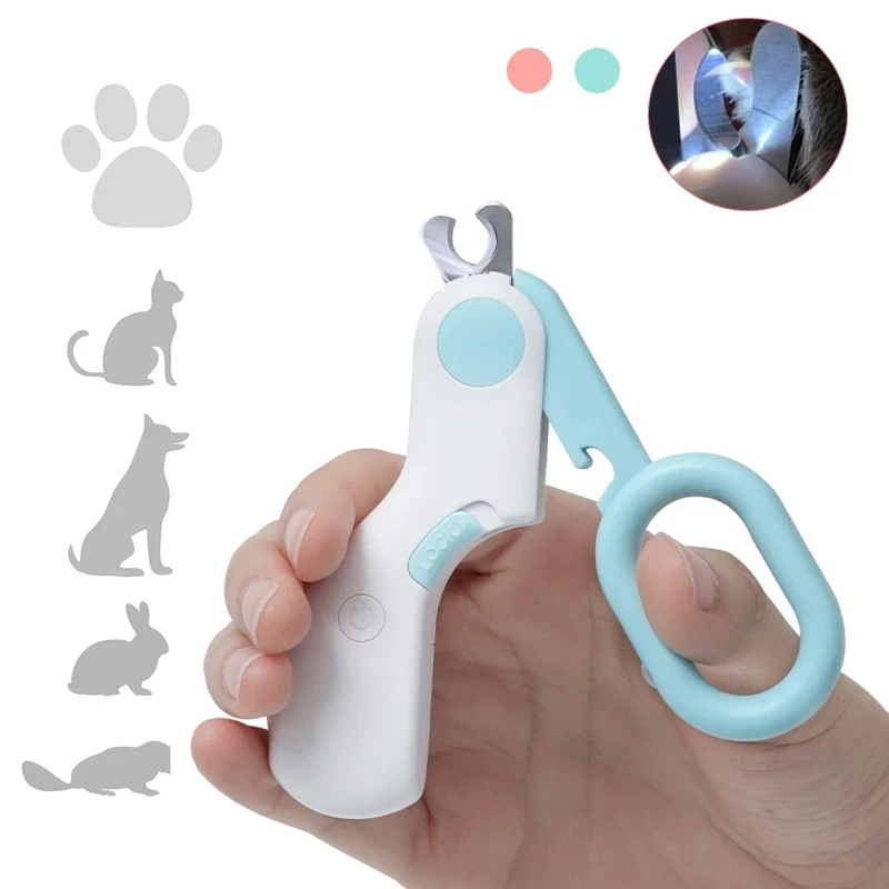 Professional Cat Nail Clipper Cat Cutter Scissors With Light Pet Nail Clipper For Cat Dog