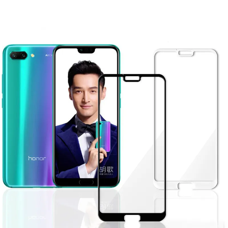 

5D Screen Protector Glass For Huawei Honor 10 Full Screen Protective Glasses Sheet Black White