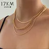 17KM Fashion Multi-layered Snake Chain Necklace For Women Vintage Gold Coin Pearl Choker Sweater Necklace Party Jewelry Gift ► Photo 1/6