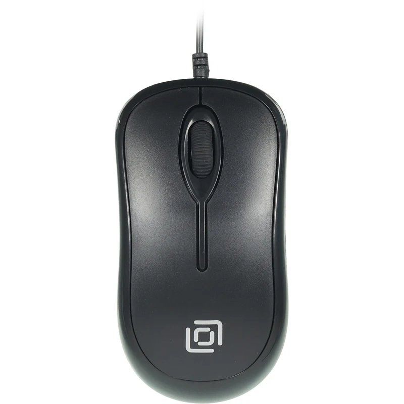  Мышь Oklick 285M черный оптическая (1000dpi) USB (2but) 