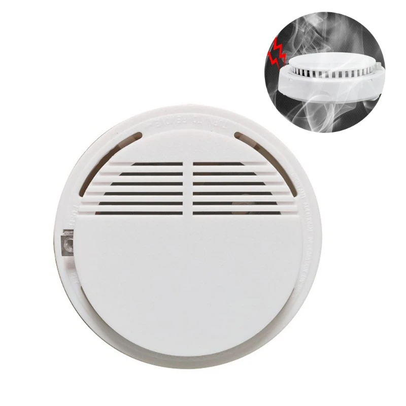 

2023 New Smoke Alarm Fire Detector 9V Battery Operated Photoelectric Sensor Loud Alarm