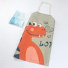 Cartoon Dinosaur Family Matching Outfit Adjustable Kitchen Apron Waterproof Cook Stuff Mommy Daughter Clothes 3