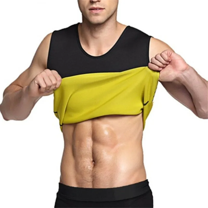Shaper сауна потоотделение ультра тело формирователь для мужчин компрессионная футболка без рукавов потеря веса Сжигание жира Топы Корректирующее белье