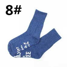 1 пара унисекс, женские и мужские вязаные носки с буквенным принтом, удобные носки до середины икры, NIN668