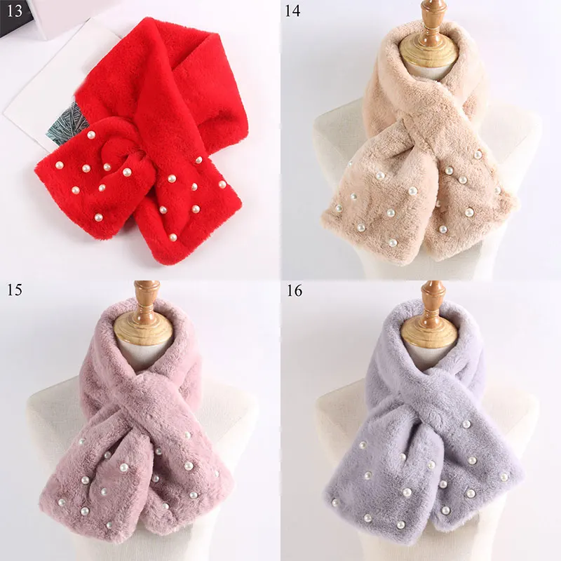 

Rabbit Fur Scarf Shawl Beautiful Elegant Comfortable Skin-friendly Fashion Winter Soft Warm Candy Color Tippet Faux Women Scarf