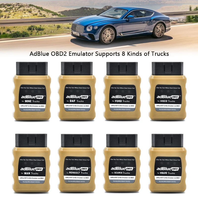 

Эмулятор AdBlueOBD2 для Ford/Benz/Renault/Man/Scania/Iveco/DAF/Volvo, готовое устройство для подключения и привода AdBlue OBD2