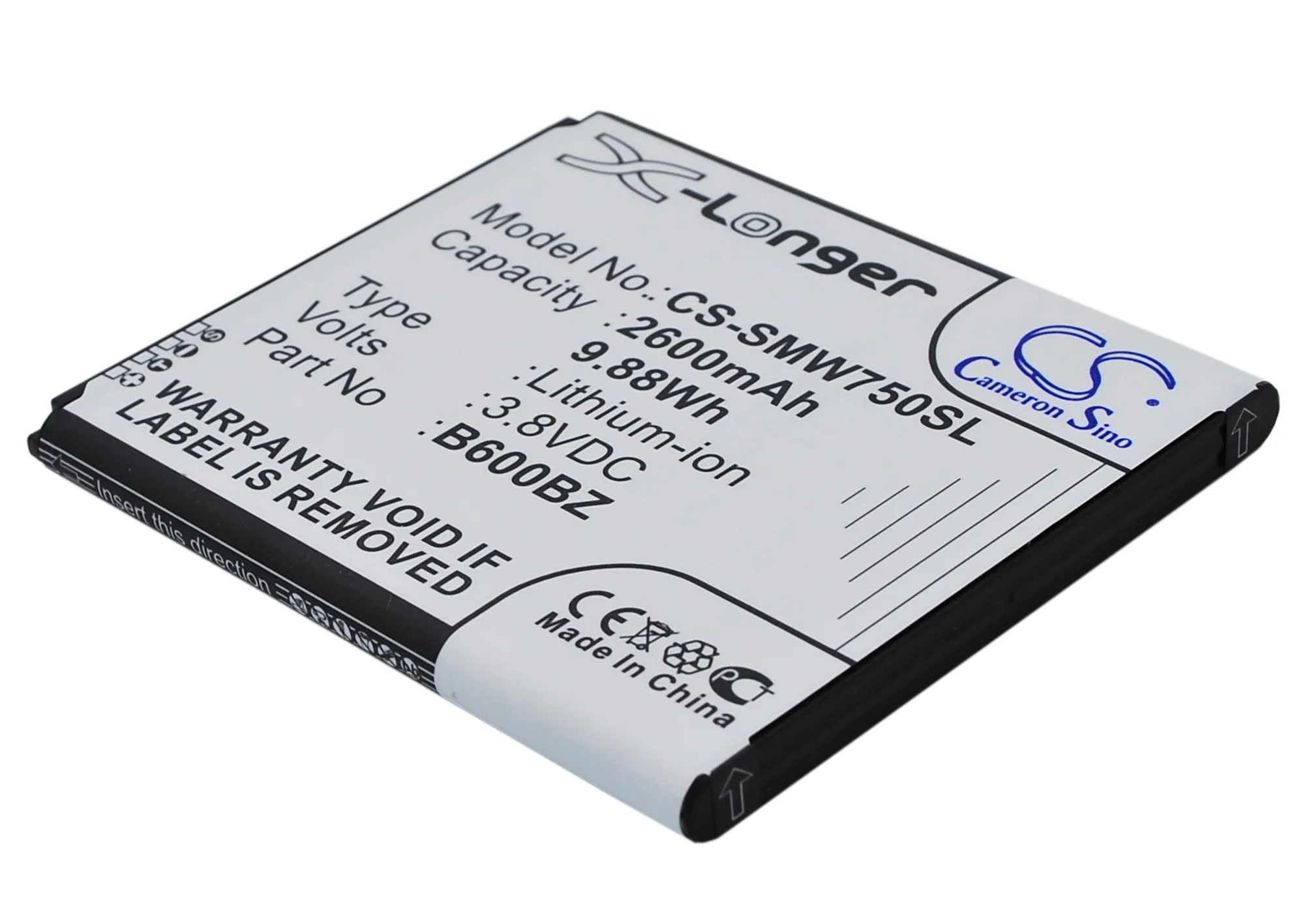 Обновленная батарея Cameron Sino для Verizon SM-W750V 2600 mAh/WH
