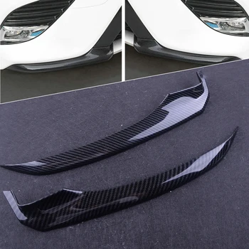 

CITALL 2PCS Car Carbon Fiber Texture ABS Front Bumper Lip Corner Cover Trim Sticker Fit for Toyota Camry 2018