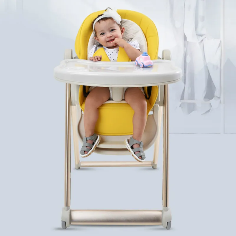 Luxury Multifunction Portable Table for Child Car Seat Dinner Table Adjustable Folding High Chair for Children Feeding Technolo