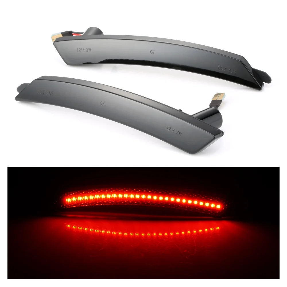 

2pcs Rear/Front LED Side Marker Light Side Repeater Lamp Turn Signal Light LED Panel Lamp for Mini Cooper R55 R56 R57 R58 R59