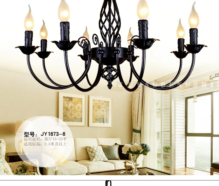 Retro industrial Pendant Lights 3/4/5/6 European style living room dining room iron lamp E14 WF12071040