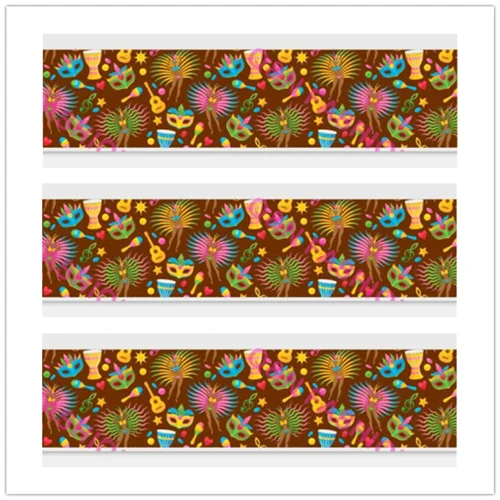 L191130005 Q& N лента 16 мм 22 мм 25 мм 38 мм 50 мм 75 мм Mardi Gras& св. Патрик мультфильм печатных корсажная/враг ленты DIY Швейные банты подарок - Цвет: L191130005