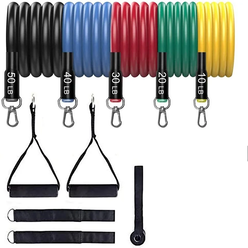 

Multi-Function Combination Latex Elastic String with Chest Expander Tpe11 Set Fitness Pull