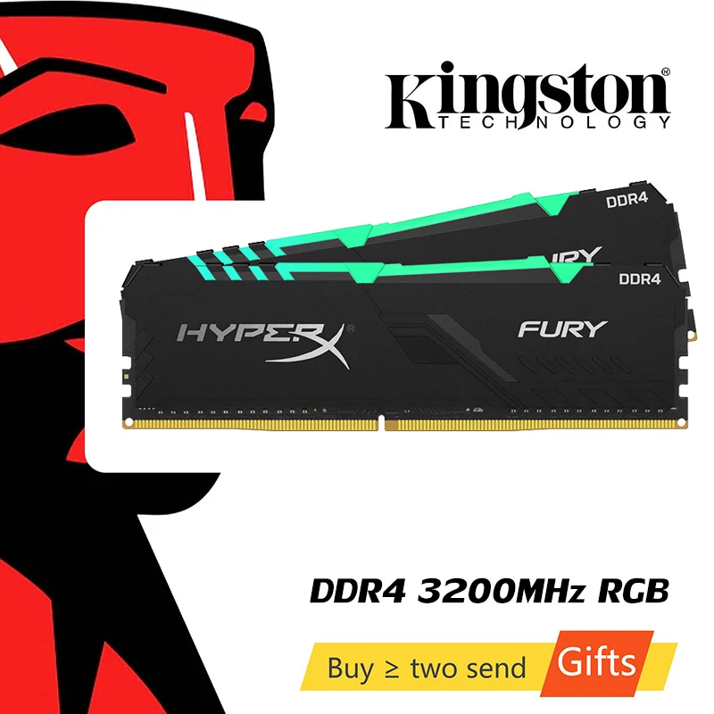 Оригинал Kingston HyperX FURY 8 Гб 16 DDR4 2666 МГц 3200 настольная оперативная Память память CL15 DIMM