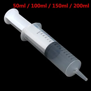 

50ml/100ml/150ml Plastic Reusable Big Large Hydroponics Nutrient Sterile Health Measuring Syringe Tools Cat Feeding Accessories