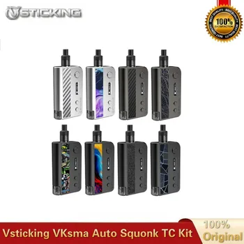 

Original Vsticking VKsma Auto Squonk TC Kit with Yihi Chip Built-in 1400mAh Battery Two Driping Atomizers Auto Filling Vape Kits