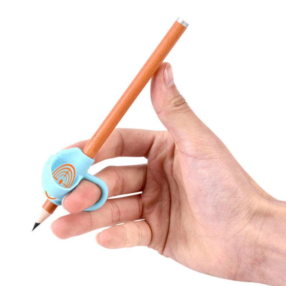 

6pcs Silicone Pen Holder Pencil Grips Handwriting Aid Grip Trainer Posture Correction Finger Grip Student Children Writing Tools