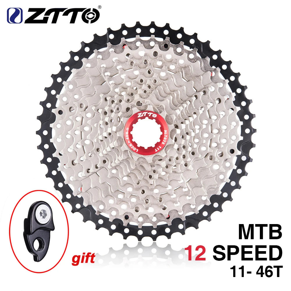 Велосипедная кассета ZTTO MTB 12 Скоростей 11-46t свободное колесо s 46t K7 широкое