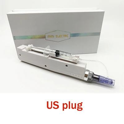 us plug white Мини РЧ ванадиевая мезотерапия машина для ухода за кожей инструмент с фильтрами без иглы омоложение кожи против старения микроиглы системы - Цвет: us plug white