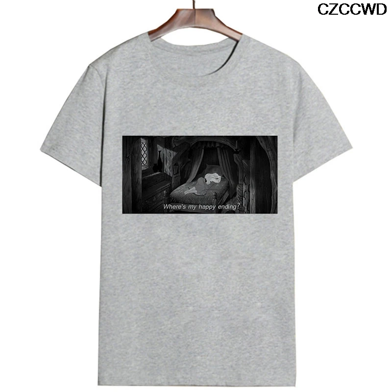 5289-gray Poleras Mujer De Moda, забавная белая футболка Harajuku, модная футболка с надписью Bye Bitch, Веселая Футболка с принтом, футболка для отдыха, топы - Цвет: 5289-gray
