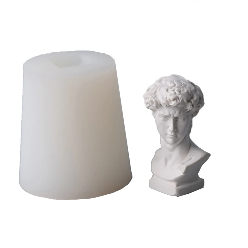 

Great Artists Figures David Polymer Clay Plaster Candle Silicone Mold Resin Casting Portrait Painting Mold Crafts Tools