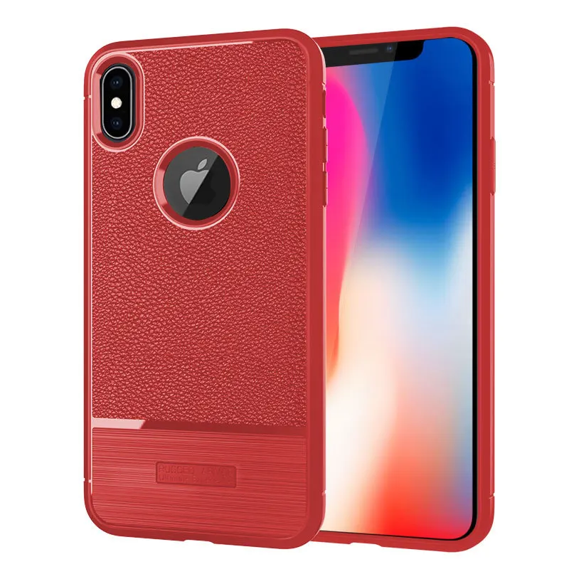 

Ultra Thin Phone Cases For iPhone 6S 6 7 8 Plus XS Max Cover Leather Skin Soft TPU Silicone Case For iPhone XR X Shell