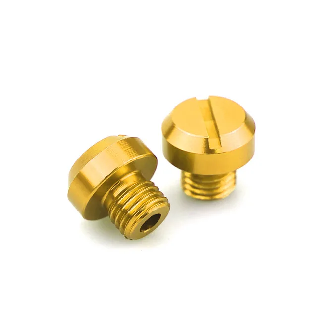 3pcs Motorcycle M10*1.25 CNC Mirrors Hole Plug Screws Caps Cover Bolts For Kawasaki Z400 Z650 Z750 Z800 Z900 Z1000 Accessories Gold