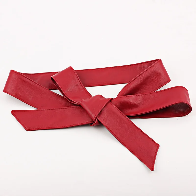Корсет, широкие пояса из искусственной кожи, пояс для похудения, для женщин, эластичный пояс на талии, cinto sobretudo feminin ceinture femme fajas - Цвет: red Wide 4cm