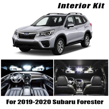 

8Pcs White Canbus LED Lamp Car Bulbs Interior Package Kit For 2019 2020 Subaru Forester Map Dome Trunk Plate Light