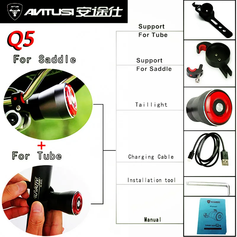 Flash Deal NEW Usb Bike Tail Light lantern Smart Brake Sensor Taillights MTB Road Cycle Rear Led Waterproof Bycicle Back Lights Alloy 5 Flash Deal NEW Usb Bike Tail Light lantern Smart Brake Sensor Taillights MTB Road Cycle Rear Led Waterproof Bycicle Back Lights Alloy 5