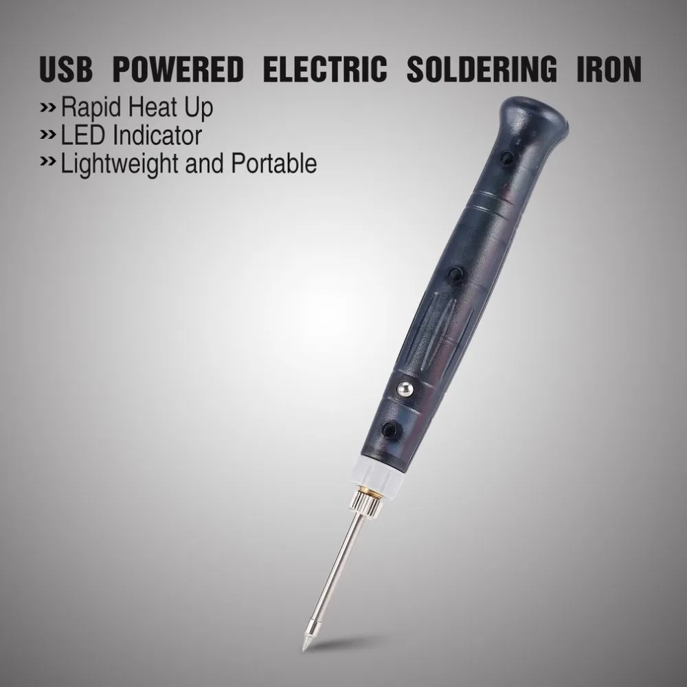 5 в 8 Вт USB мини Электрический паяльник паяльная ручка сварочный пистолет ручные инструменты быстрый нагрев сенсорный переключатель сварочный припой