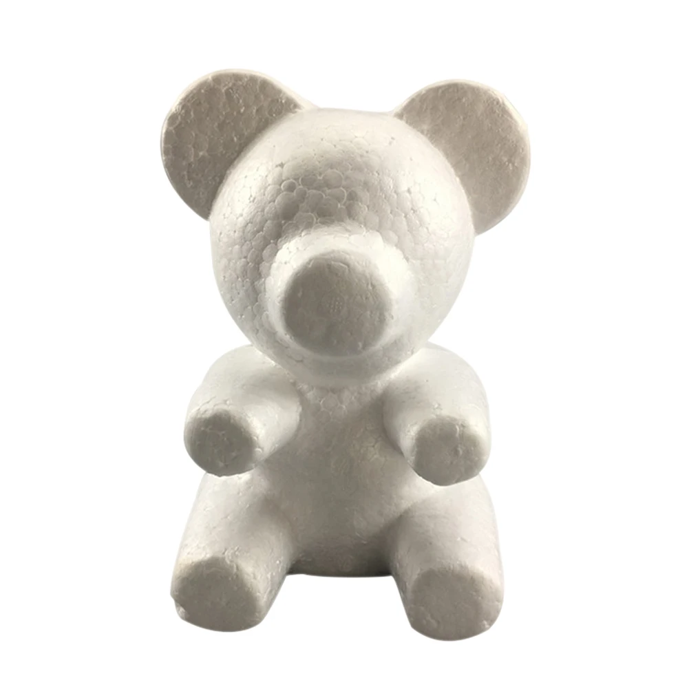 

Polystyrene Styrofoam White Foam Bear Mold DIY Valentine's Day Party Gifts LB88