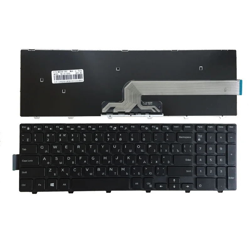 Новая русская клавиатура для ноутбука Dell Inspiron 15 3000 5000 3541 3542 3543 5542 3550 5545 15-5547 15-5000