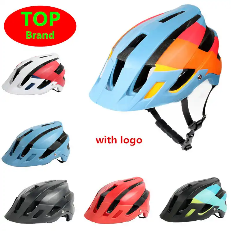 red mountain bike helmet