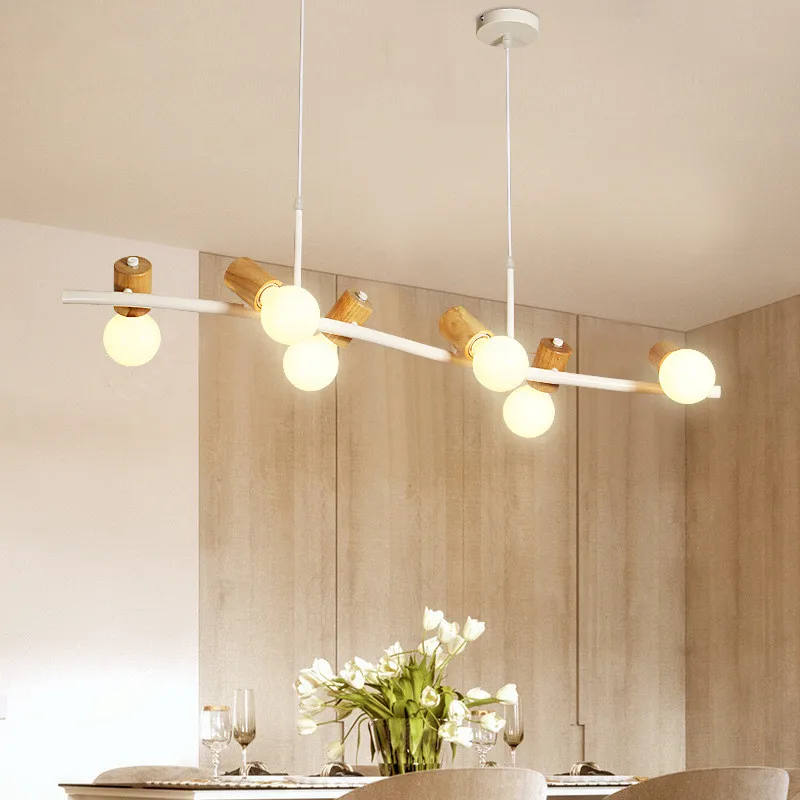 Simple Modern Nordic Restaurant Lighting Creative Bar Chandelier Dining Room Living Bedroom Light Solid Wood Lamps Pendant Lights Aliexpress Light Solid Wood Lamps Pendant Lights