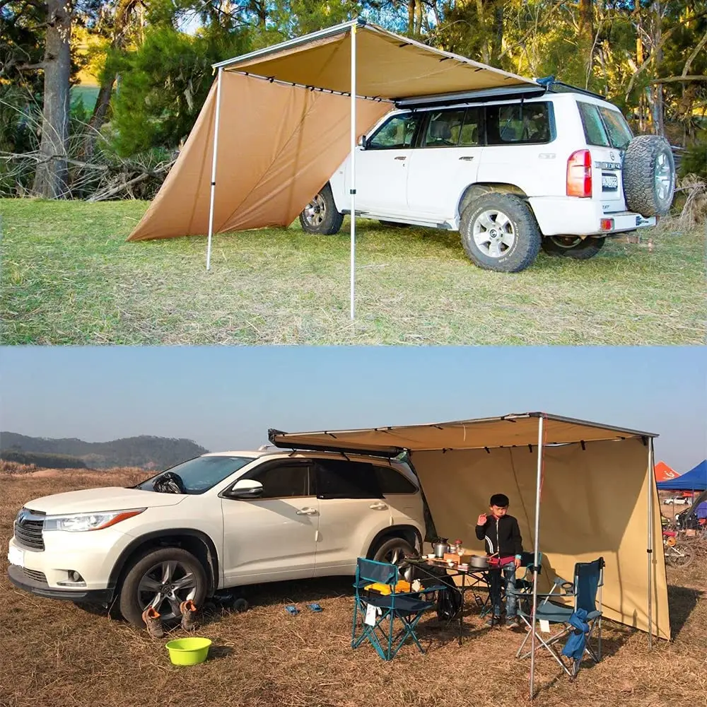 Tente de poteau en aluminium pour voiture, auvent latéral, camping