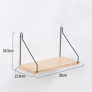 

1PC Metal Wall Shelf Nordic Style Scandinavian Wall Decoration Shelf Kitchen Seasoning Rack Children Room Storage Organizer