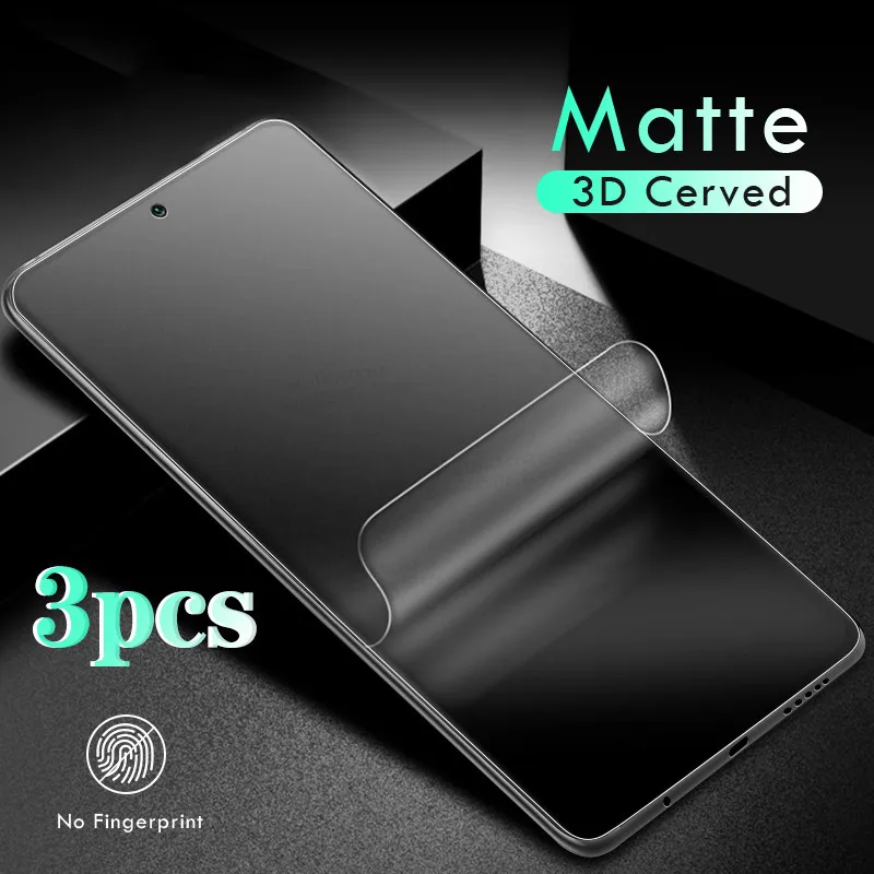 Матовая Гидрогелевая пленка для xiaomi poco x3 pro nfc Защита экрана f3 глобальная версия m3