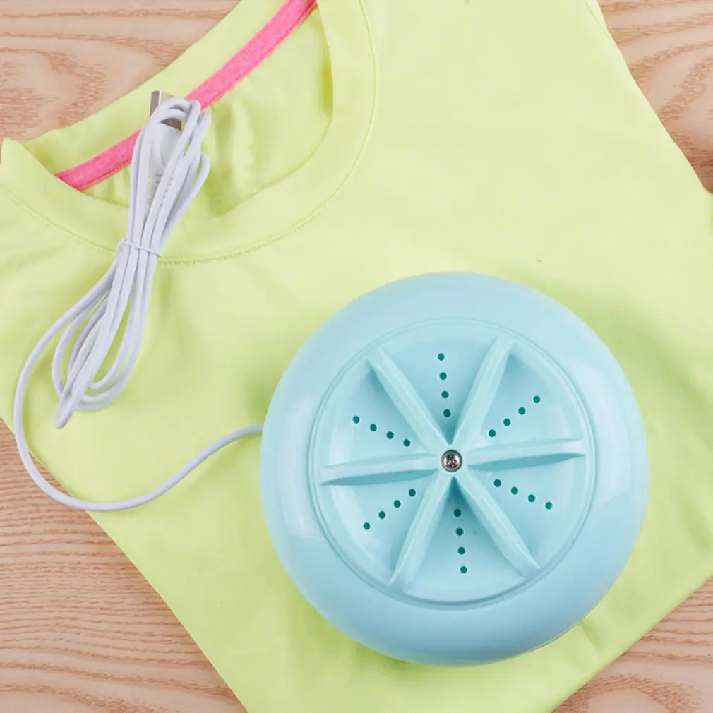 Ultrasonic Turbo Washer Portable travel laundry reverse turbine spin mini USB Single-shift Switch