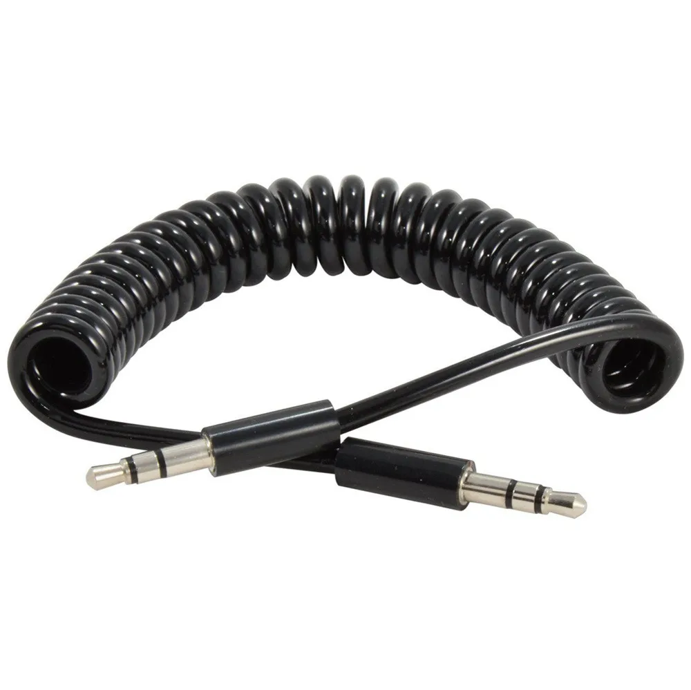 

Jack 3.5mm Audio Cable To 3.5MM Jack AUX Cable Hi-Fi Stereo Spring Aux Cable for Phone Speaker Headphones Car CD AUX Cord