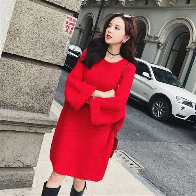 SuperAen, новинка, осень и зима, новинка, пуловеры, свитера, корейский стиль, дикий Повседневный свитер, женский, сплошной цвет, женские топы
