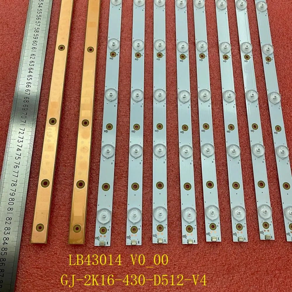 Светодиодная лента для подсветки 43PUS6551 43PUS6401 LB43014 V0 _ 00 43PUS6501 43PUS6101 43PUS6201 TPT430U3 43PUH6101